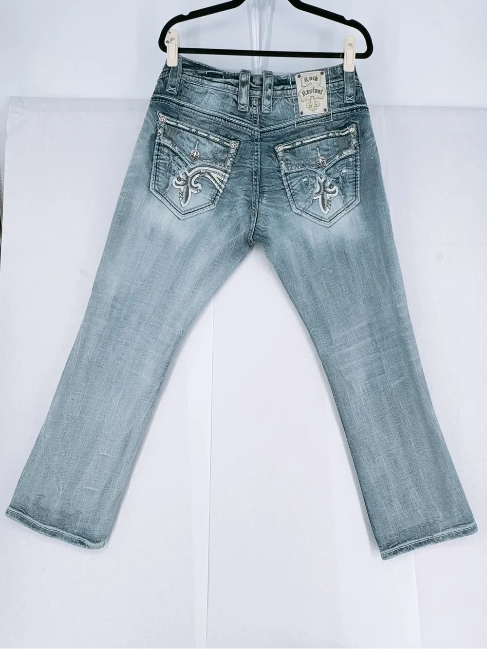 Rock Revival Pruitt Men's Slim Straight Jeans Size 36